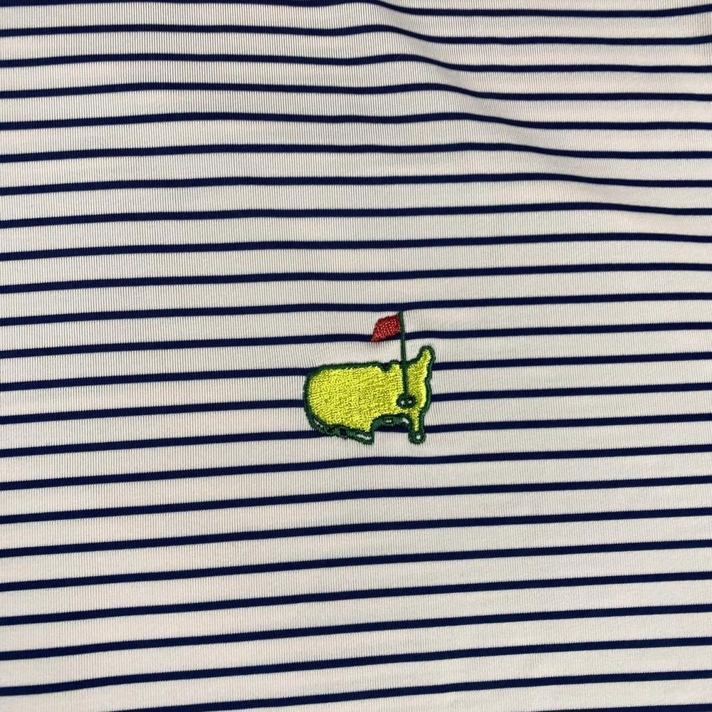 Augusta National Polo‎ Shirt Mens XL Pink Blue Striped Golf Performance - Picture 4 of 15